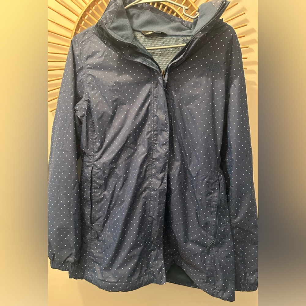 The North Face Blue Polka Dot Jacket